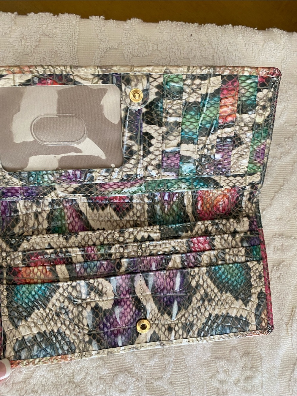 Brahmin Charming Python small Caroline with matching Addy wallet. - Picture 9 of 9